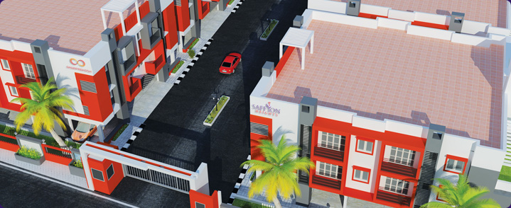 Saffron Heights aerial view